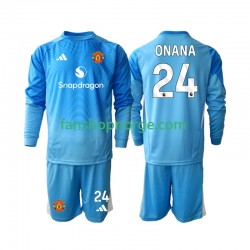 Billige Fotballdrakter Manchester United Andre Onana 24 Keeper Barn Hjemmedrakt 2025-2026 Langermet