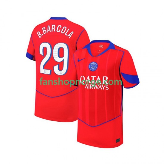 Billige Fotballdrakter Paris Saint-Germain Bradley Barcola 29 Herre Tredjedrakt 2025-2026 Kortermet