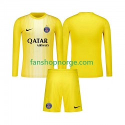 Billige Fotballdrakter Paris Saint-Germain Keeper Barn Tredjedrakt 2025-2026 Langermet