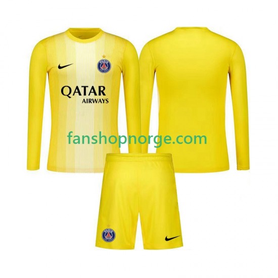 Billige Fotballdrakter Paris Saint-Germain Keeper Barn Tredjedrakt 2025-2026 Langermet