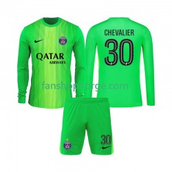 Billige Fotballdrakter Paris Saint-Germain Lucas Chevalier 30 Keeper Barn Bortedrakt 2025-2026 Langermet