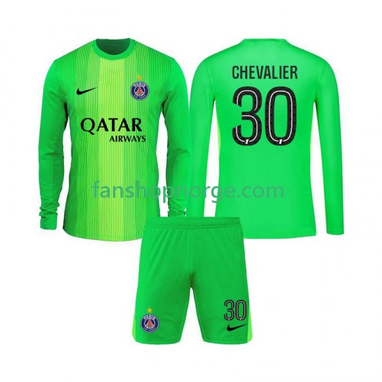 Billige Fotballdrakter Paris Saint-Germain Lucas Chevalier 30 Keeper Barn Bortedrakt 2025-2026 Langermet