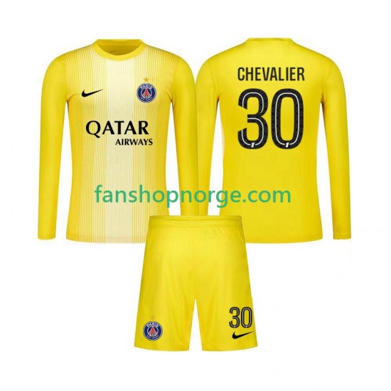 Billige Fotballdrakter Paris Saint-Germain Lucas Chevalier 30 Keeper Barn Tredjedrakt 2025-2026 Langermet