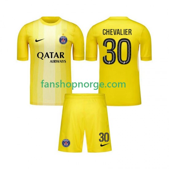 Billige Fotballdrakter Paris Saint-Germain Lucas Chevalier 30 Keeper Barn Tredjedrakt 2025-2026 Kortermet