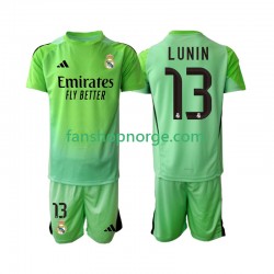 Billige Fotballdrakter Real Madrid Andriy Lunin 13 Keeper Barn Bortedrakt 2025-2026 Kortermet