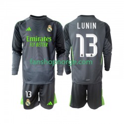 Billige Fotballdrakter Real Madrid Andriy Lunin 13 Keeper Barn Tredjedrakt 2025-2026 Langermet