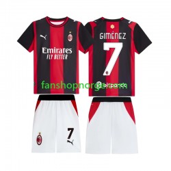 Billige Fotballdrakter AC Milan Gimenez 7 Barn Hjemmedrakt 2026-2027 Kortermet