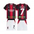 Billige Fotballdrakter AC Milan Gimenez 7 Barn Hjemmedrakt 2026-2027 Kortermet