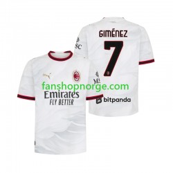 Billige Fotballdrakter AC Milan Gimenez 7 Herre Bortedrakt 2026-2027 Kortermet