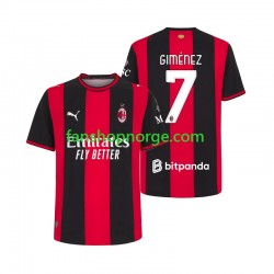 Billige Fotballdrakter AC Milan Gimenez 7 Herre Hjemmedrakt 2026-2027 Kortermet