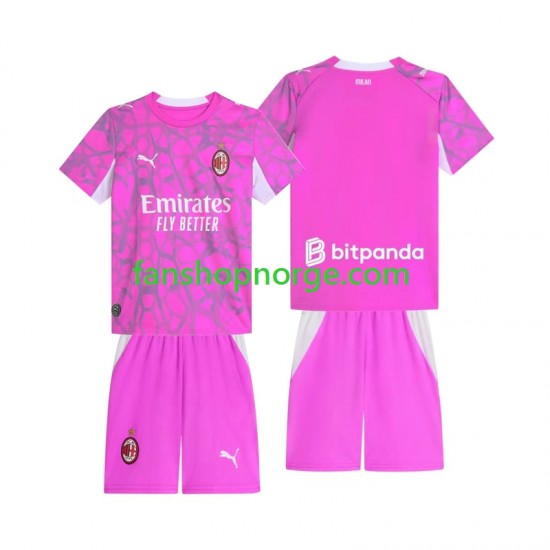 Billige Fotballdrakter AC Milan Keeper Barn Bortedrakt 2026-2027 Kortermet