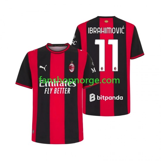 Billige Fotballdrakter AC Milan Ibrahimović 11 Herre Hjemmedrakt 2026-2027 Kortermet