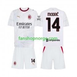 Billige Fotballdrakter AC Milan Modrić Luka 14 Barn Bortedrakt 2026-2027 Kortermet
