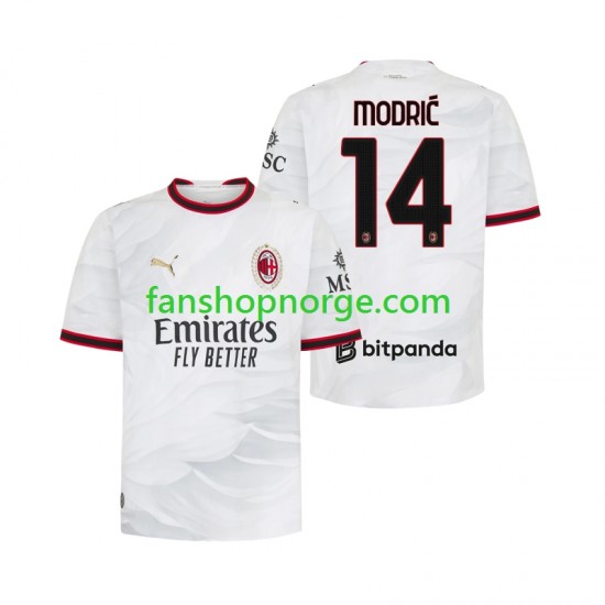 Billige Fotballdrakter AC Milan Modrić Luka 14 Herre Bortedrakt 2026-2027 Kortermet