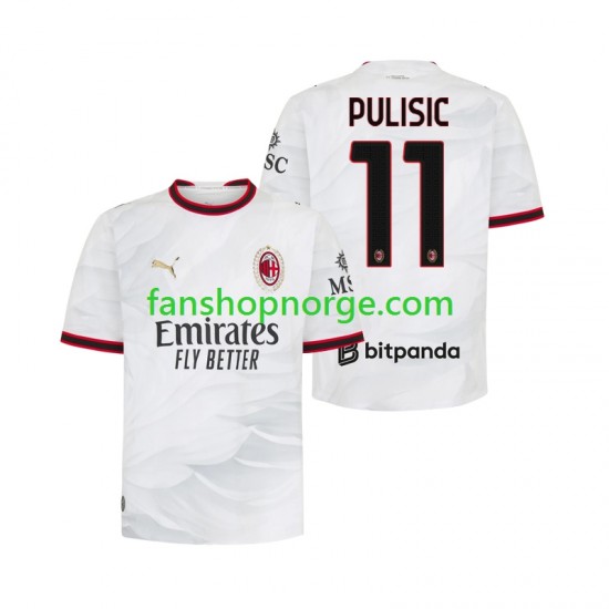 Billige Fotballdrakter AC Milan Pulisic 11 Herre Bortedrakt 2026-2027 Kortermet