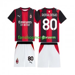 Billige Fotballdrakter AC Milan Ronaldinho 80 Barn Hjemmedrakt 2026-2027 Kortermet