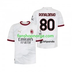 Billige Fotballdrakter AC Milan Ronaldinho 80 Herre Bortedrakt 2026-2027 Kortermet