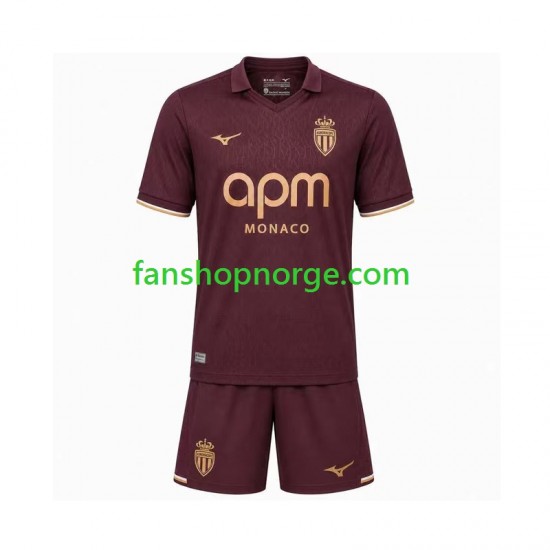 Billige Fotballdrakter AS Monaco Barn Bortedrakt 2026-2027 Kortermet