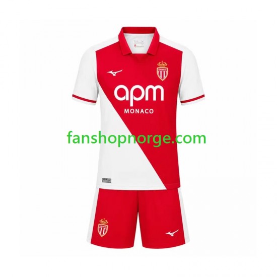 Billige Fotballdrakter AS Monaco Barn Hjemmedrakt 2026-2027 Kortermet