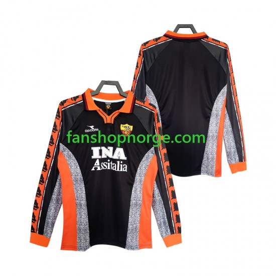 Billige Fotballdrakter Roma Retro Herre Tredjedrakt 1998 1999 Langermet
