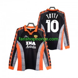 Billige Fotballdrakter Roma Totti 10 Retro Herre Tredjedrakt 1998 1999 Langermet