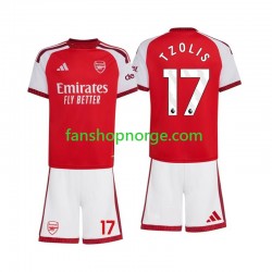 Billige Fotballdrakter Arsenal Christos Tzolis 17 Barn Hjemmedrakt 2026-2027 Kortermet