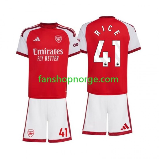 Billige Fotballdrakter Arsenal Declan Rice 41 Barn Hjemmedrakt 2026-2027 Kortermet
