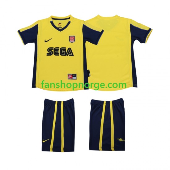 Billige Fotballdrakter Arsenal 2000 2001 Retro Barn Bortedrakt Kortermet