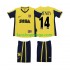 Billige Fotballdrakter Arsenal Thierry Henry 14 2000 2001 Retro Barn Bortedrakt Kortermet