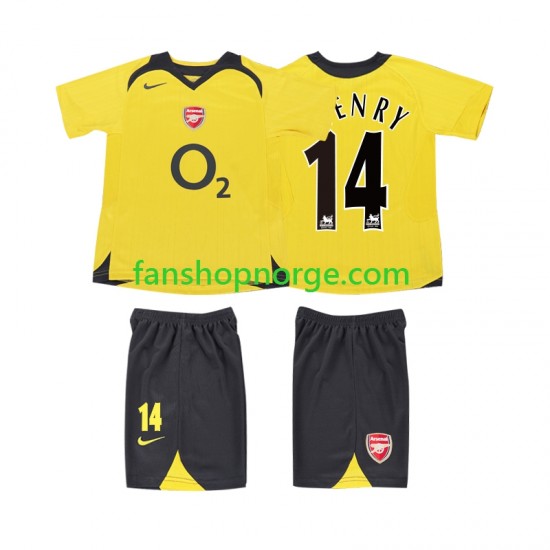 Billige Fotballdrakter Arsenal Thierry Henry 14 2005 Retro Barn Bortedrakt 2006 Kortermet