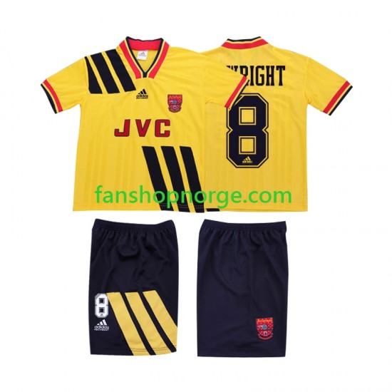 Billige Fotballdrakter Arsenal WRIGHT 8 1993 Retro Barn Bortedrakt 1994 Kortermet