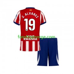 Billige Fotballdrakter Atlético Madrid Julian Alvarez 19 Barn Hjemmedrakt 2026-2027 Kortermet