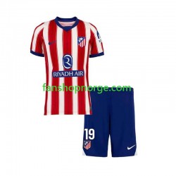 Billige Fotballdrakter Atlético Madrid Julian Alvarez 19 Barn Hjemmedrakt 2026-2027 Kortermet