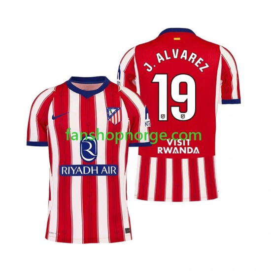 Billige Fotballdrakter Atlético Madrid Julian Alvarez 19 Herre Hjemmedrakt 2026-2027 Kortermet