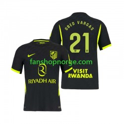 Billige Fotballdrakter Atlético Madrid Obed Vargas 21 Herre Bortedrakt 2026-2027 Kortermet