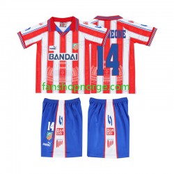Billige Fotballdrakter Atlético Madrid SIMEONE 14 1996 1997 Retro Barn Hjemmedrakt Kortermet