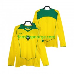 Billige Fotballdrakter Brasil Retro Herre Hjemmedrakt 2004 Langermet