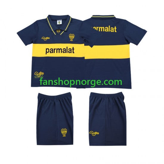 Billige Fotballdrakter CA Boca Juniors 1993 1995 Retro Barn Hjemmedrakt Kortermet