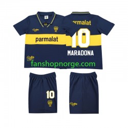 Billige Fotballdrakter CA Boca Juniors MARADONA 10 1993 1995 Retro Barn Hjemmedrakt Kortermet