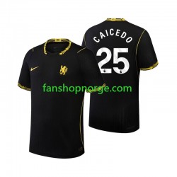 Billige Fotballdrakter Chelsea Moises Caicedo 25 Herre Bortedrakt 2026-2027 Kortermet