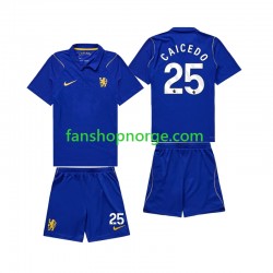 Billige Fotballdrakter Chelsea Moises Caicedo 25 Barn Hjemmedrakt 2026-2027 Kortermet