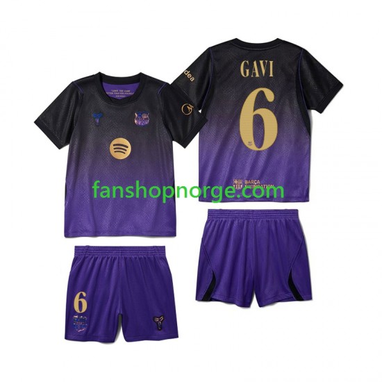 Billige Fotballdrakter FC Barcelona Gavi 6 Barn Bortedrakt 2026-2027 Kortermet