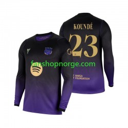 Billige Fotballdrakter FC Barcelona Jules Kounde 23 Herre Bortedrakt 2026-2027 Langermet