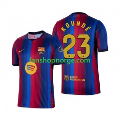 Billige Fotballdrakter FC Barcelona Jules Kounde 23 Herre Hjemmedrakt 2026-2027 Kortermet