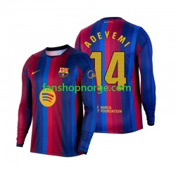 Billige Fotballdrakter FC Barcelona Karim Adeyemi 14 Herre Hjemmedrakt 2026-2027 Langermet
