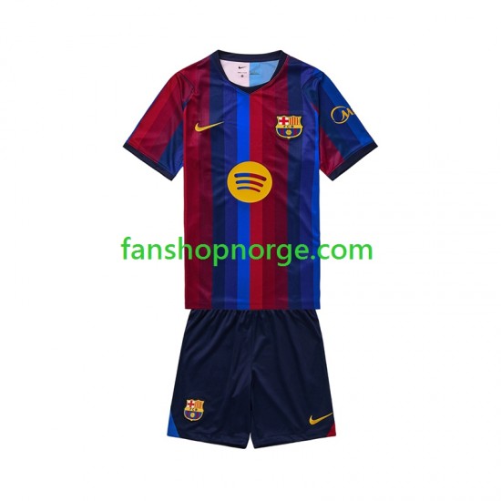 Billige Fotballdrakter FC Barcelona Barn Hjemmedrakt 2026-2027 Kortermet