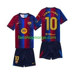 Billige Fotballdrakter FC Barcelona Lamine Yamal 10 Barn Hjemmedrakt 2026-2027 Kortermet