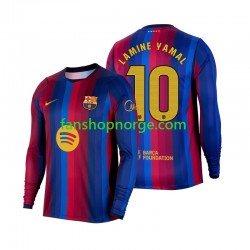 Billige Fotballdrakter FC Barcelona Lamine Yamal 10 Herre Hjemmedrakt 2026-2027 Langermet