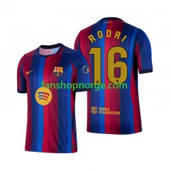 Billige Fotballdrakter FC Barcelona Rodri 16 Herre Hjemmedrakt 2026-2027 Kortermet