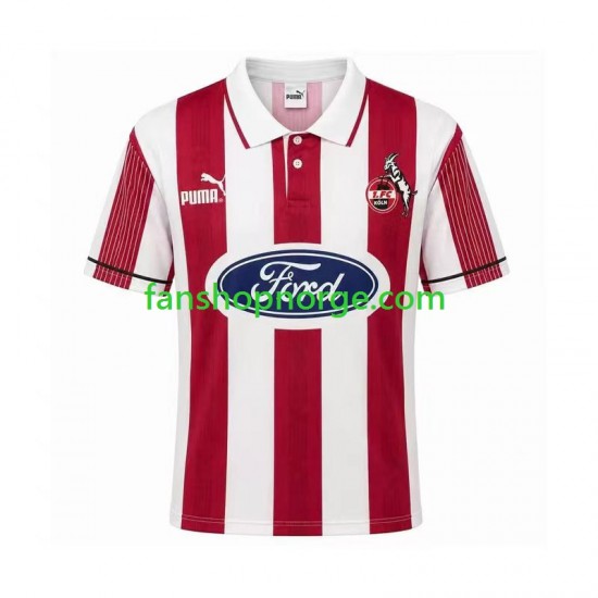 Billige Fotballdrakter FC Köln 1995 1996 Retro Herre Hjemmedrakt Kortermet